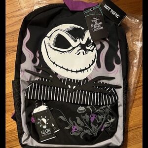 Disney Black and Purple Nightmare Before Christmas Backpack